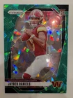 2024 Panini Prizm Jayden Daniels Green Cracked Ice RC #347 Washington Commanders