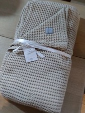 John Lewis Washed Waffle Bedspread In Natural 250 x 260cm