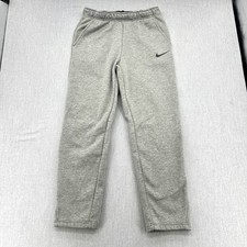 Nike Sweatpants Mens Large Gray Dri-FIT Fleece Training Joggers Straight Leg
