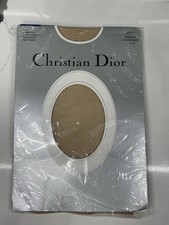 Vintage Christian Dior Diorissimo French Champagne Pantyhose Nylons Sz 1