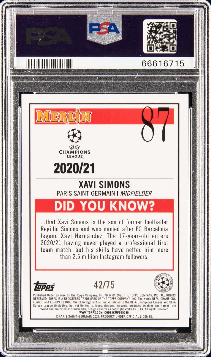 ハンニバル メイブリ Topps UCL RC パラレル PSA 10 ハンニバル メイブリ Topps UCL RC パラレル PSA 10 - メルカリ