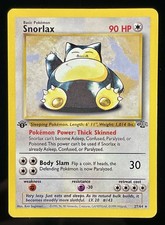 Pokemon TCG: Jungle - Snorlax 27/64 Non-Holo Rare 1st Edition 1999 Vintage MP on eBay