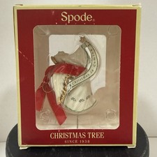 SPODE Christmas Tree Porcelain Angel Ornament Christmas is Coming 2004