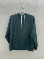 Buffalo by David Bitton Womens Sweatshirt Size Small Green Hoodie Pullover