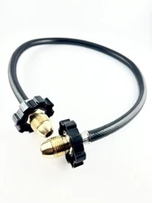 Pigtail Male Pol To Male Pol Pig Tail Propane LPG BBQ Grill Rubber Hose 350PSI