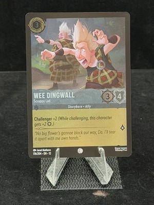 Disney Lorcana-Wilds Unknown-Wee Dingwall-Scrappy Lad-#176-Cold Foil-M/NM
