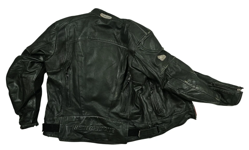 *HOT Men's HEIN GERICKE BIKER MOTORCYCLE ARMOR GUARD LEATHER Jacket 58EUR 48US L - Image 4 of 4