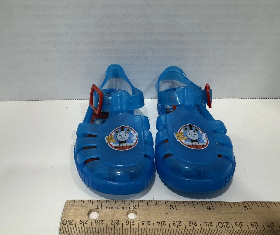 Sandalias de verano Thomas the Tank Train Engine Jelly talla US 4 Foto 2 de 4