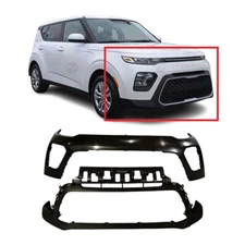 Front Bumper Cover Kit for 2020-2022 Kia Soul EX LX S X-Line KI1014105 KI1015115
