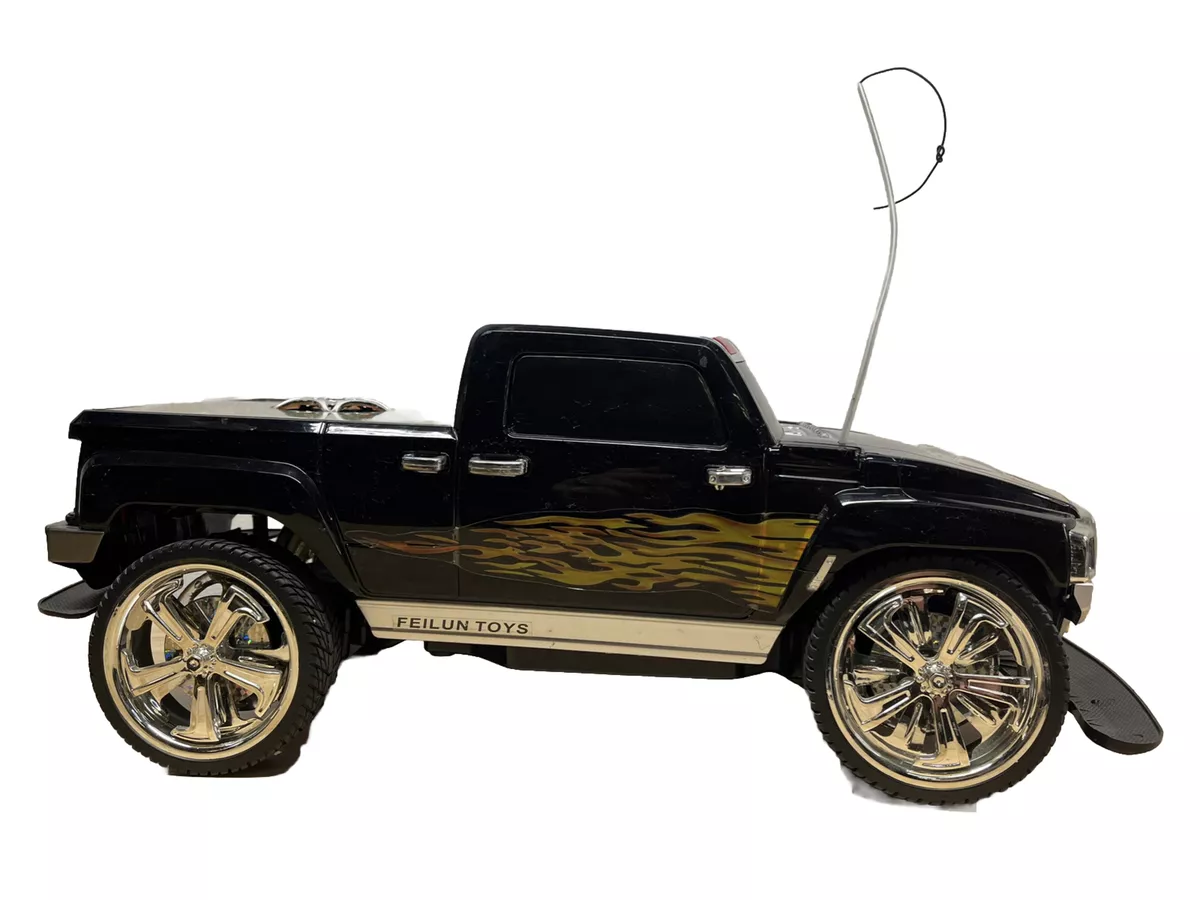 Low Rider Rc Truck With MP3 Speakers Lights Spinners Feilun Toys No Remote Big