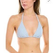 NWT Andie Swim The String Top Bikini Top Textured Gingham Size Medium M NEW