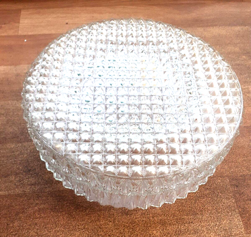 vintage glass ceiling light&fitting original 60s 70s ceiling light.vgc - Picture 4 of 5