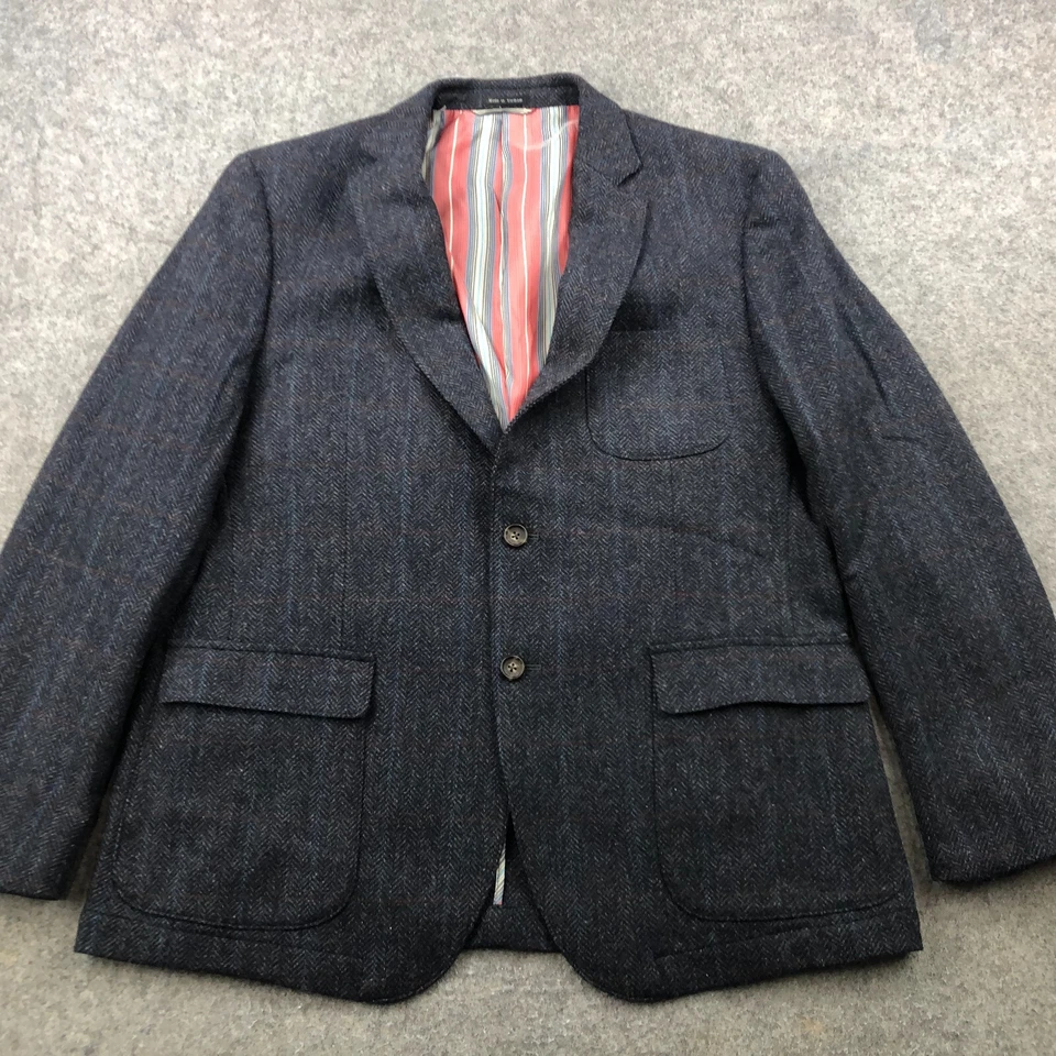 Cooper Jones Supply Blazer Mens 44R Gray Blazer Coat Sports Jacket - Image 2 of 4