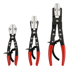 3PC Hose Pincher Pliers Set Locking Ratcheting Pliers for Automotive Radiator