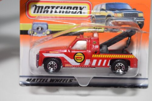 A94 1:64 3 INCH MATCHBOX LESNEY 14 GMC WRECKER TRUCK BREAKDOWN RED SHORT CARD - Picture 2 of 9