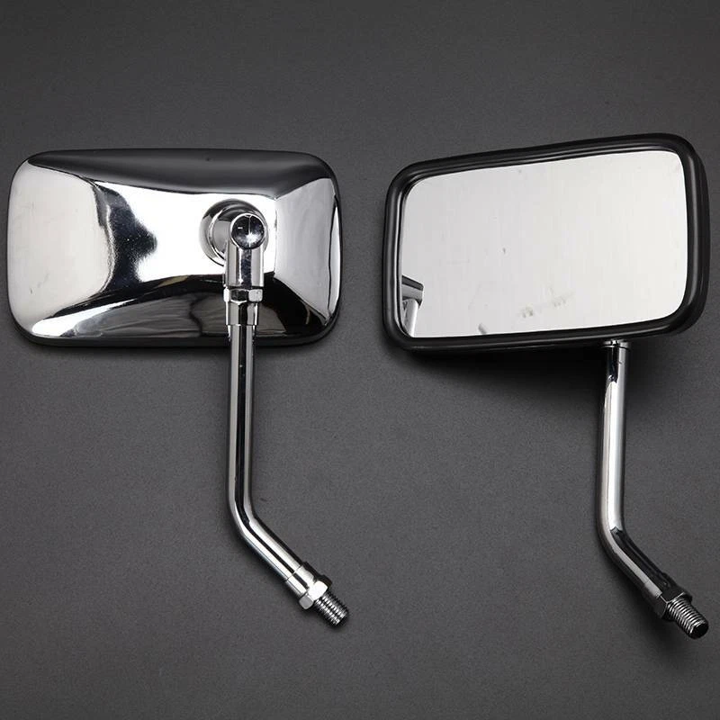 For Suzuki Intruder 800 1400 1800 Chrome Rectangle Motorcycle Rear View Mirrors - Изображение 4 из 4