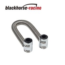 36 Flexible Stainless Steel Upper Or Lower Radiator Hose Kit2 X Chrome Caps