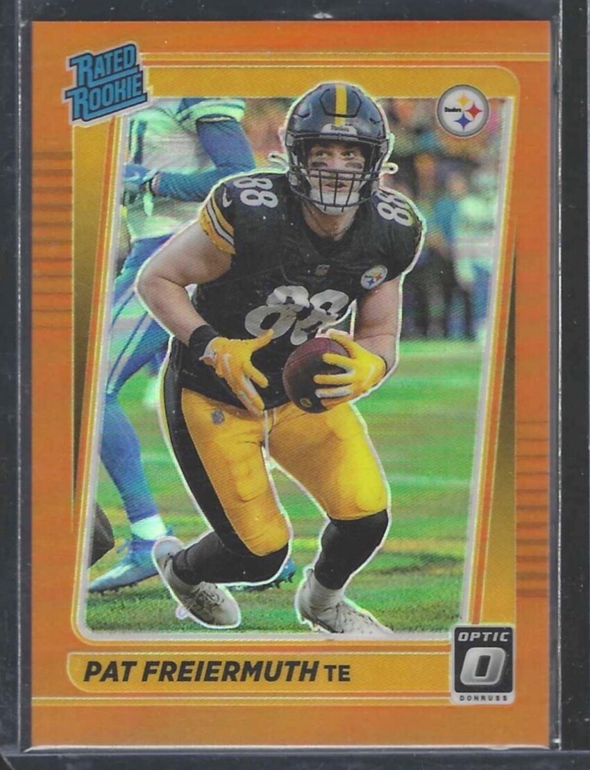 PAT FREIERMUTH 2021 PANINI DONRUSS OPTIC ORANGE PRIZM ROOKIE RC #D 010/199
