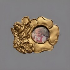 Gold Tone Angle Picture Frame- New Without Box!