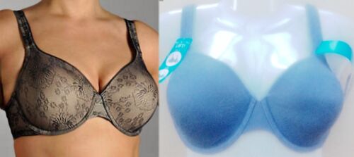 VANITY FAIR BODY SLEEK CONTOUR CUSHIONED UW UP LIFT BRA METAL BLUE 36D 75271 NWT - Picture 1 of 6