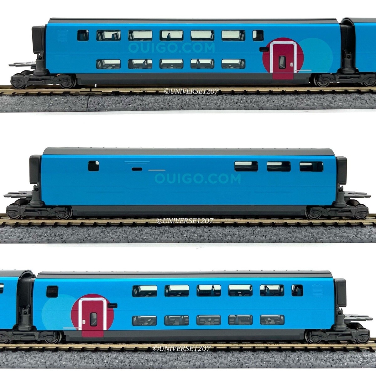 N Scale Kato 10-1763 Ouigo SNCF EMU 10-Car Set NIB High-Speed