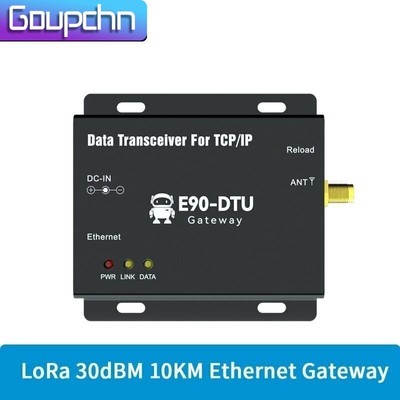 LoRa 433MHz Ethernet Gateway MQTT 30dBm DC8~28V 10km TCP UDP Transceiver Gateway