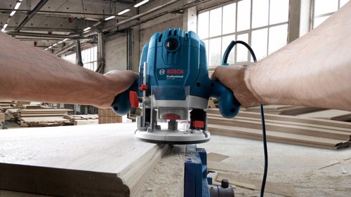 BOSCH® GOF 130 BOSCH Fresadora Superior Profesional 1300W + Accesorios 06016B... - Imagen 9 de 13