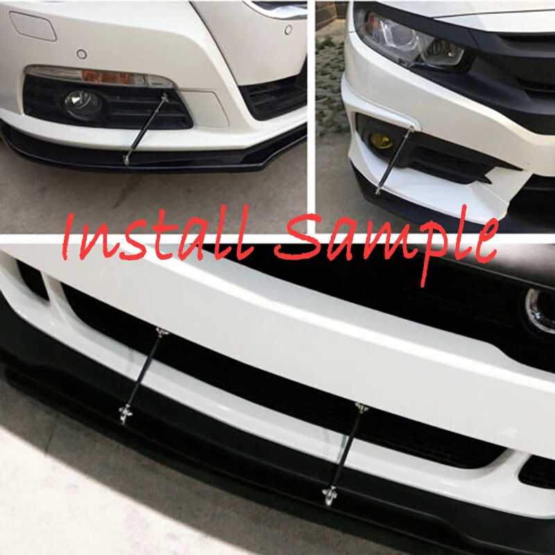 For Acura TLX 2015 2016 2017 Front Bumper Lip+Side Skirt+Rear Lip+Strut Rods Kit Foto 3 de 4