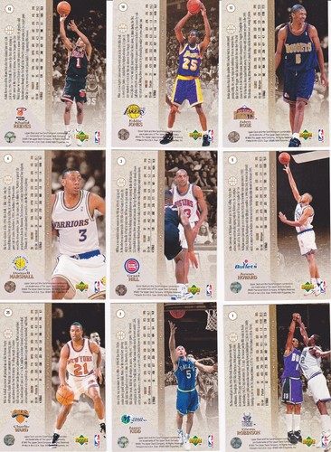 1994-95 Upper Deck SP juego completo de baloncesto #1-165 - Hill, Kidd RC - lámina dorada - Imagen 3 de 10