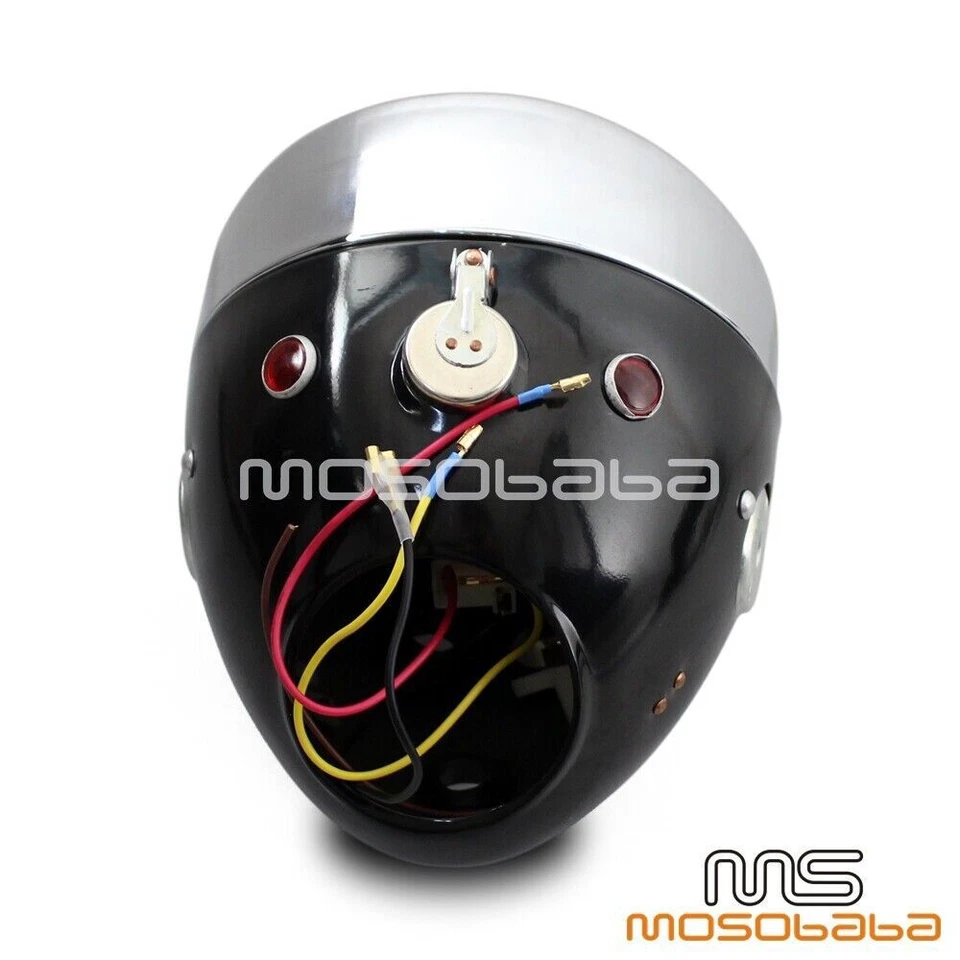 Black Housing Headlight Headlamp For Zundapp DB DS DBK KS BMW R51 R60 R69 Bikes - Image 4 of 4