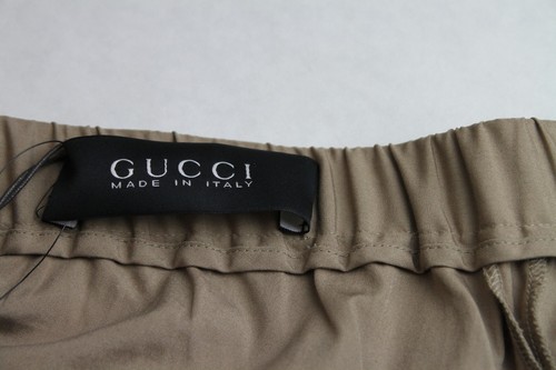 New Authentic Gucci Mens Casual/Dress Pants w/Elastic Insert Brown 336822 2840 - Picture 5 of 10