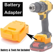 Battery Adapter For Bauer 20V Lithium Battery For Dewalt 20V Cordless Tools US