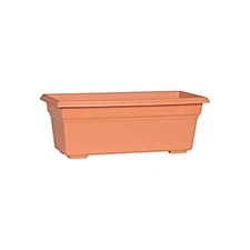 Novelty Maunfacturing Countryside Flower Box Planter, Terracotta Color - 24"