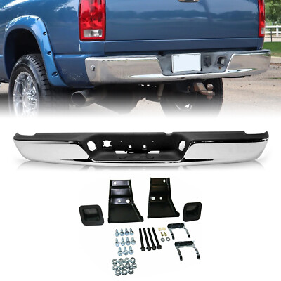 For 2004-2008 Dodge RAM 1500 2500 3500 HD New Chrome Rear Step Bumper ...