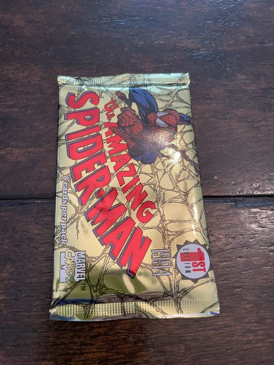 1) Unopened Pack 1994 Fleer Marvel The Amazing Spiderman 1st