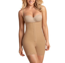Leonisa Firm Compression BoyShorts Body Shaper Butt Lifter Beige Size S 0704