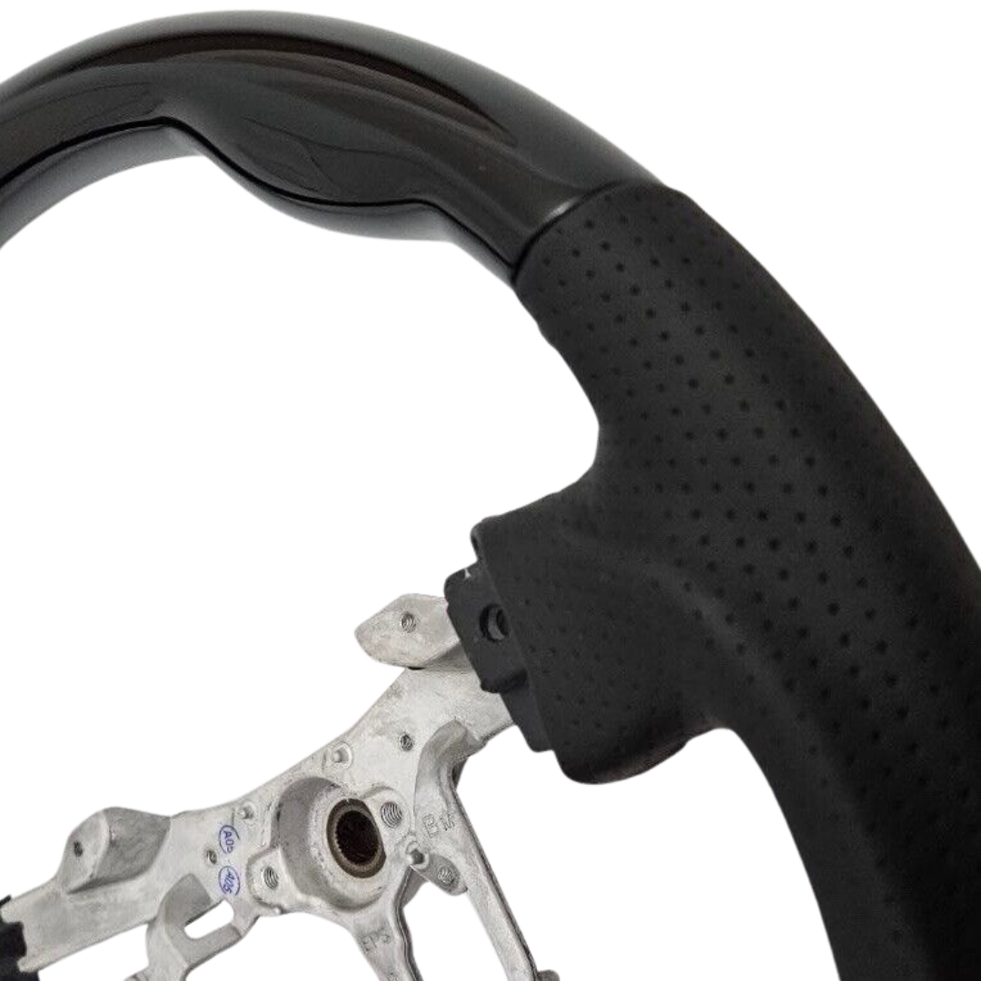 Black Leather Modellista Steering Wheel 08-12 Toyota Crown Athlete