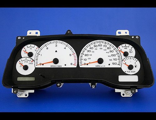 Instrument Cluster White Face Gauges for 1998-2001 Dodge Ram GAS - Picture 2 of 4