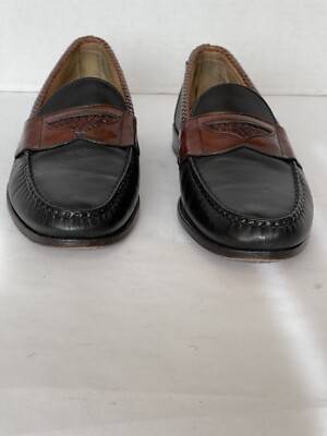 Allen Edmonds Newcastle 10.5 EEE Penny Loafers with Braided Trim Allen Edmonds Newcastle Braided Trim Leather Penny Loafer  main image 4