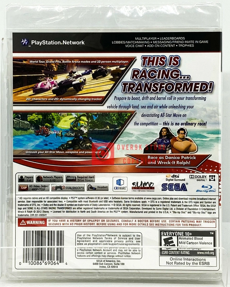 Ps3 sonic racing transformed deals
