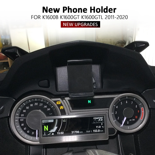 Motorcycle Phone Holder One-click unlock Navigation bracket For BMW K1600GTL - 第 2/12 張圖片