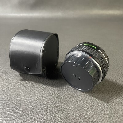 Super Foto 2x Tele Converter Pentax PK Mount w/Both Caps & Case EXCELLENT