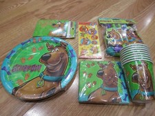 Scooby Doo Birthday Party Supplies Multi-color 7pc Lot NOS