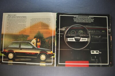 1983 Dodge Colt Catalog Brochure RS LS Hatchback Mitsubishi