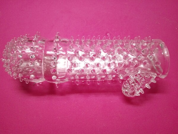 Préservatif Masculin Réutilisable En Silicone Texturé - Point G, Picots Souples, Sans Latex