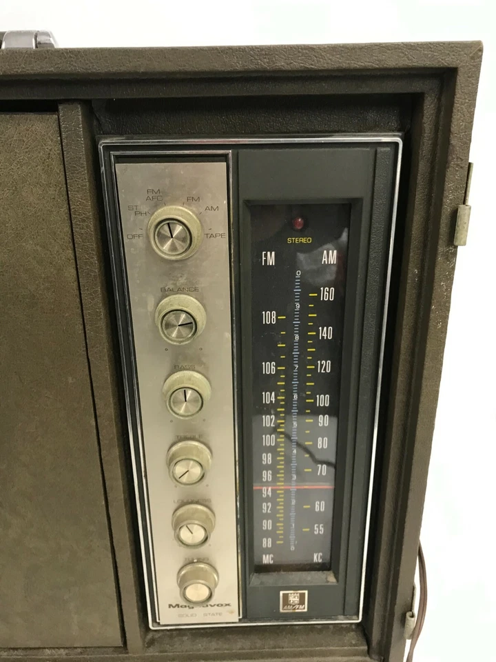 Tocadiscos micromático estéreo de estado sólido estereofónico Magnavox de colección (piezas) Foto 2 de 4