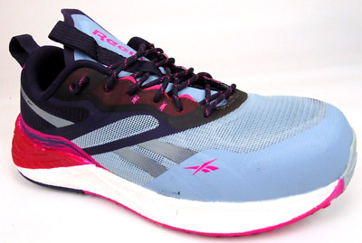 Reebok Womens Floatride Daily Work Composite Safety Toe Sneaker Size 7.0 M, Blue