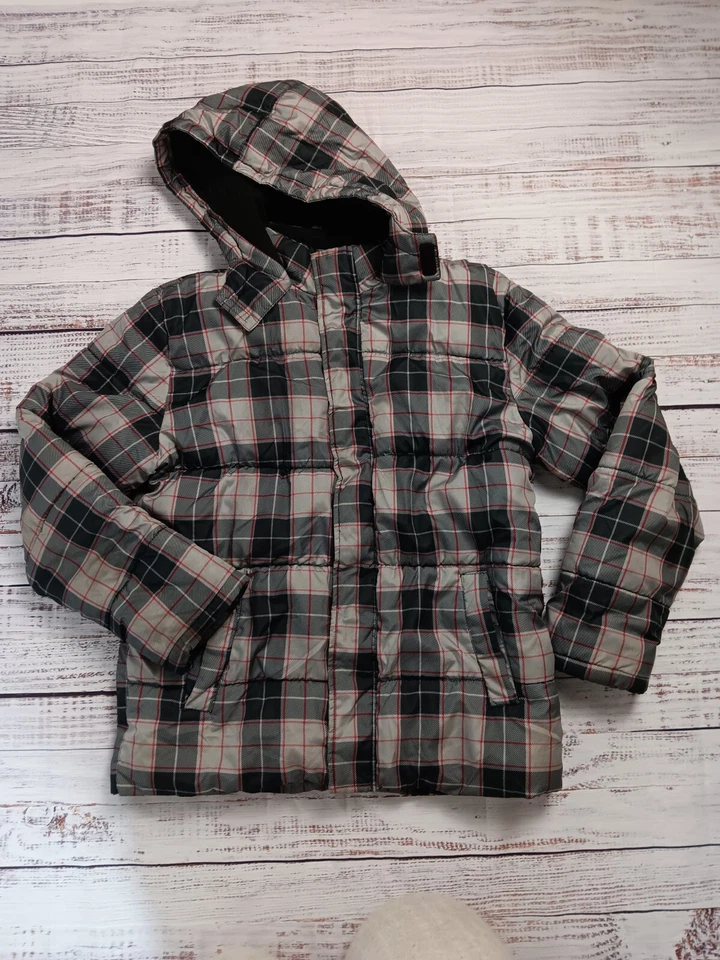 Abrigo Glory Desteñido Niña X-Large 14-16 Multicolor Cuadros Cremallera Completa Con Capucha  Foto 4 de 4