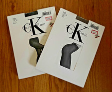 Lot of 2 Vintage Calvin Klein Size 1 Pantyhose Multicolor Made in USA (4)
