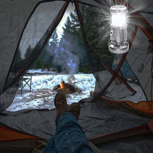 Tragbarer Solar Camping Zelt Ventilator mit LED Camping Laterne Notfall Kit - Bild 9 von 13